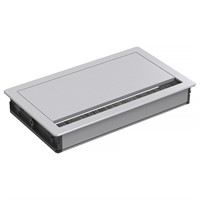 Axessline Single Lid - Bordslock, L190 mm, aluminum/silver